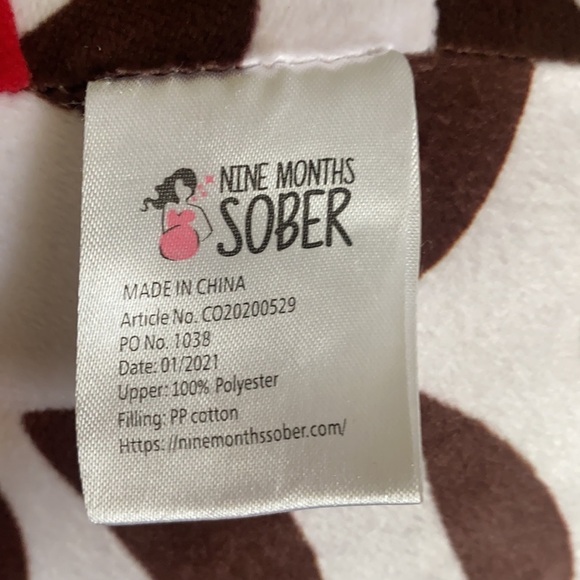 Nine Months Sober Baby Sofa Sitting Support Pillow, Cow Black and White Print - Picture 14 of 15